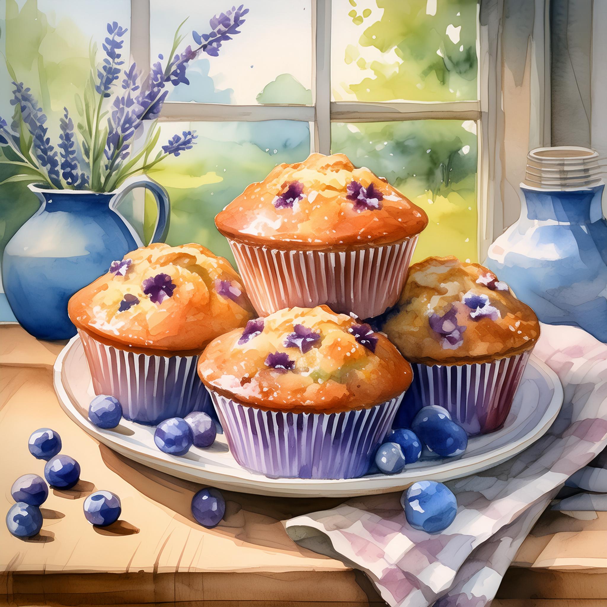 A Taste of Summer: Homemade Blueberry Muffins