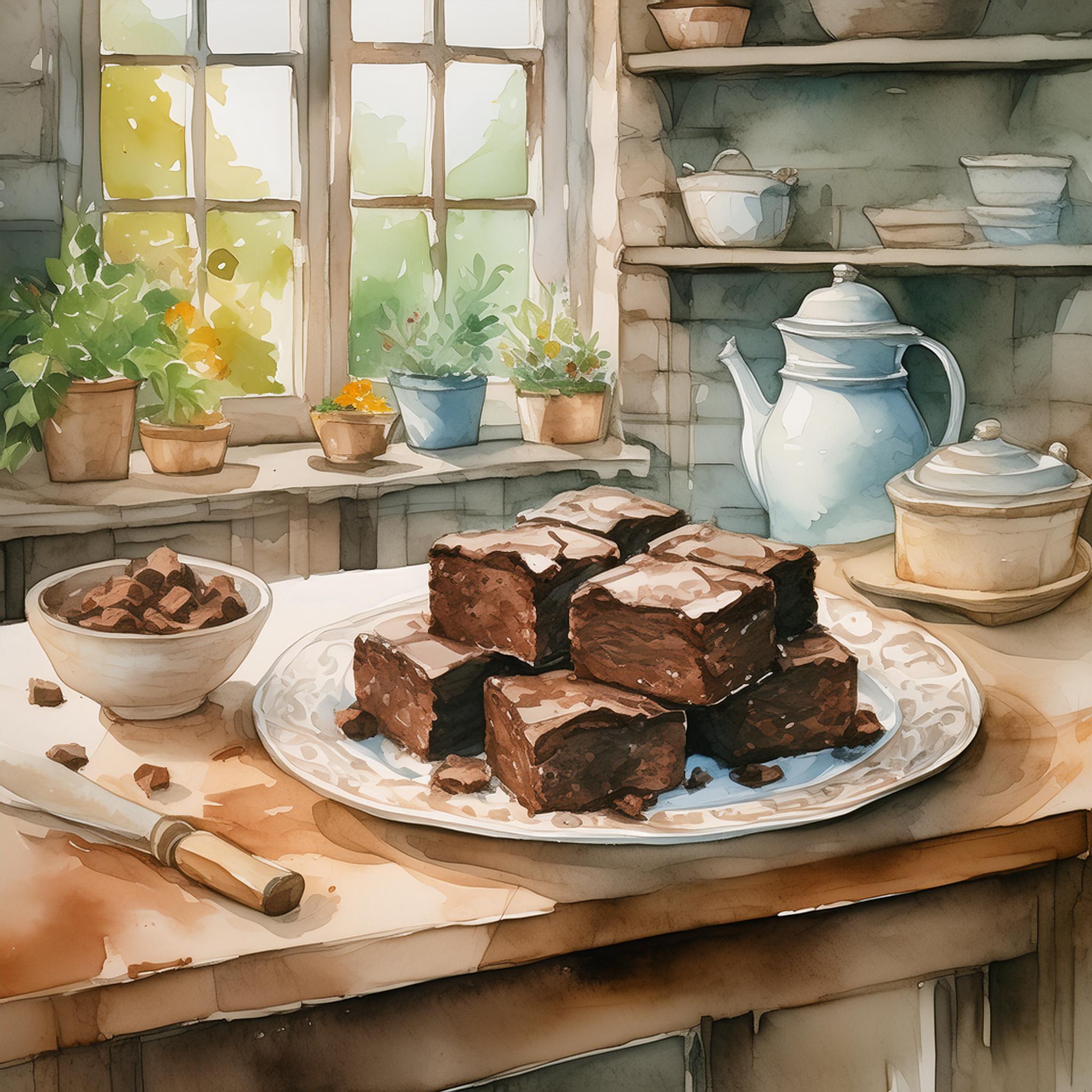 Indulge in Rustic Charm with Cottagecore Fudgy Brownies