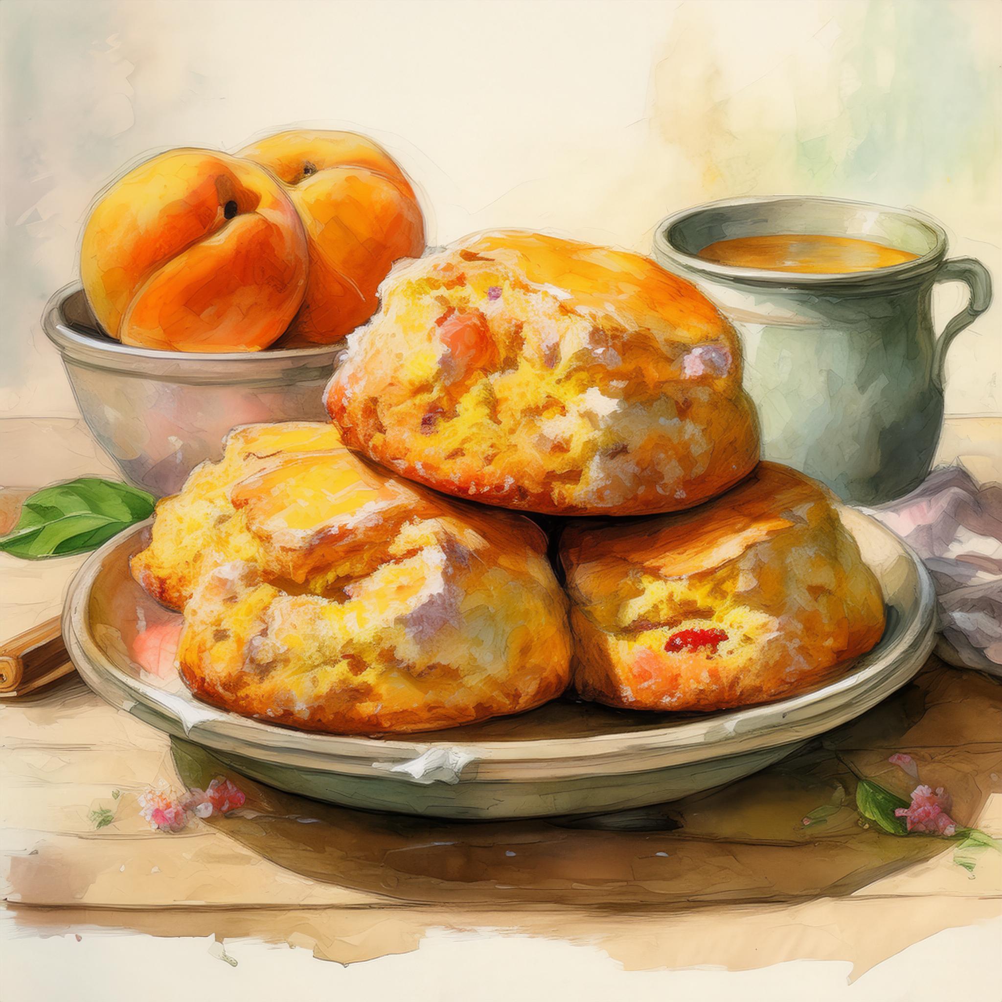English Peach Scones: A Taste of Peach Season