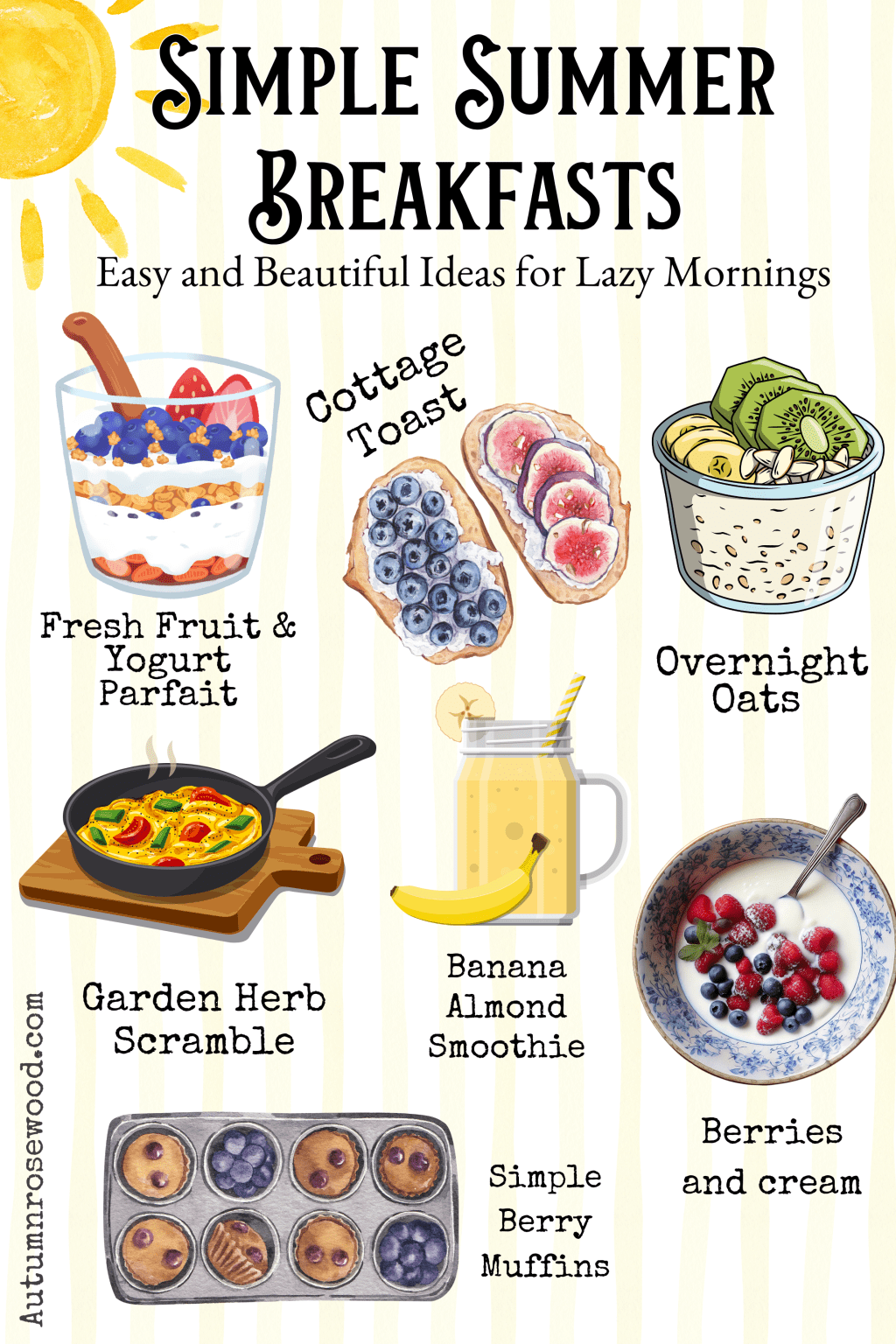 Simple Summer Breakfasts: Easy and Beautiful Ideas for Lazy&nbsp;Mornings