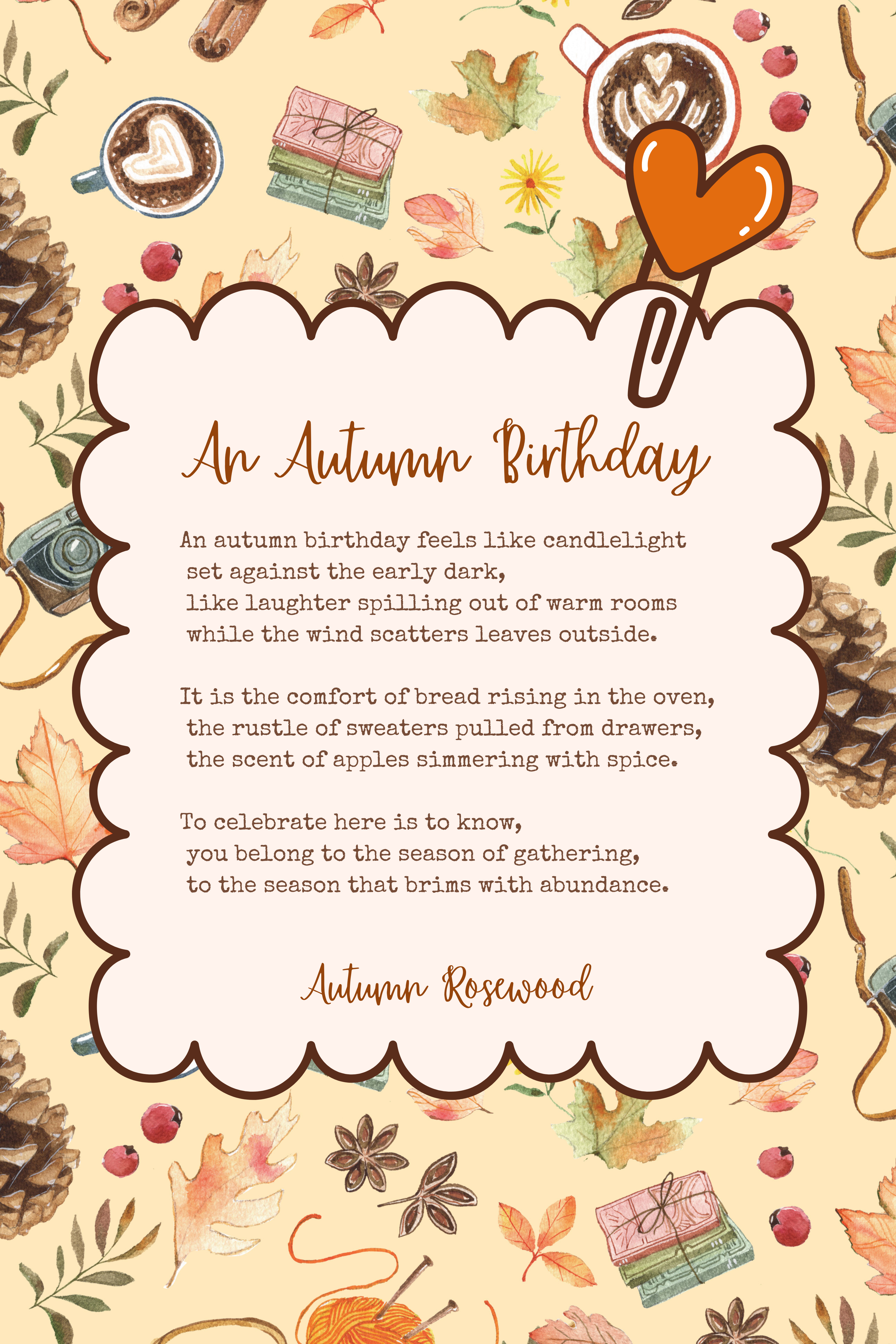 The Season of Autumn: A Birthday Reflection