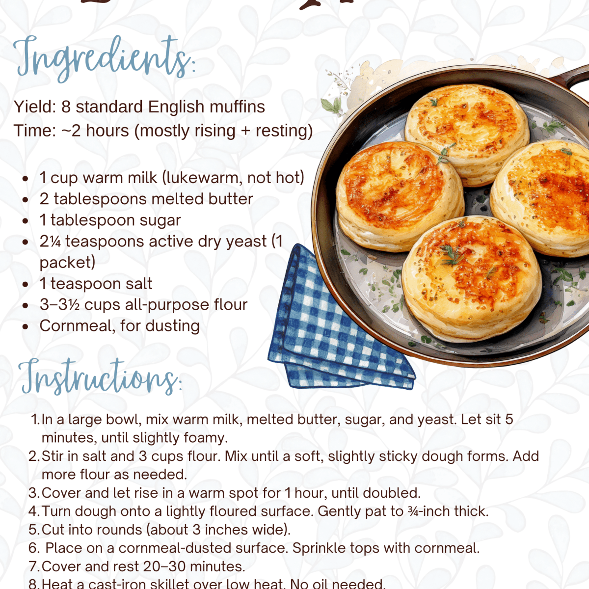 Old-Fashioned English Muffins for Cold&nbsp;Mornings