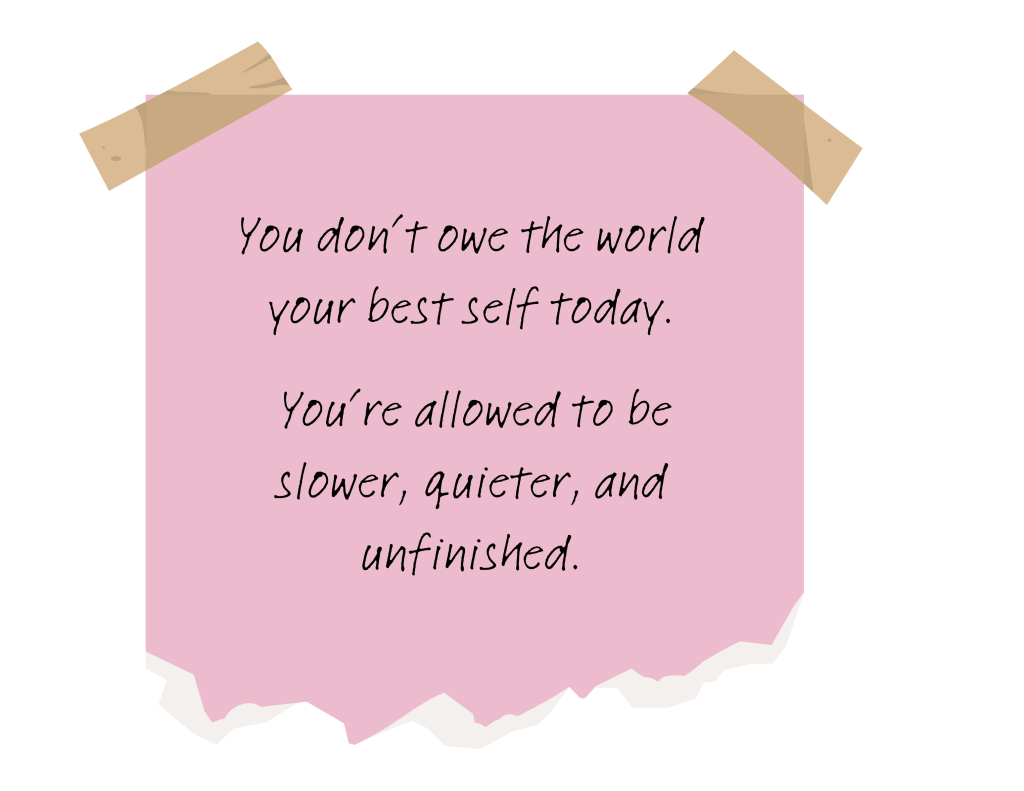 a sticky note with a note