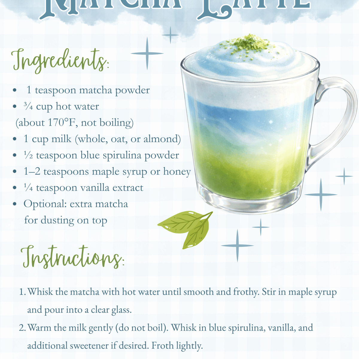Winter Sky Matcha&nbsp;Latte