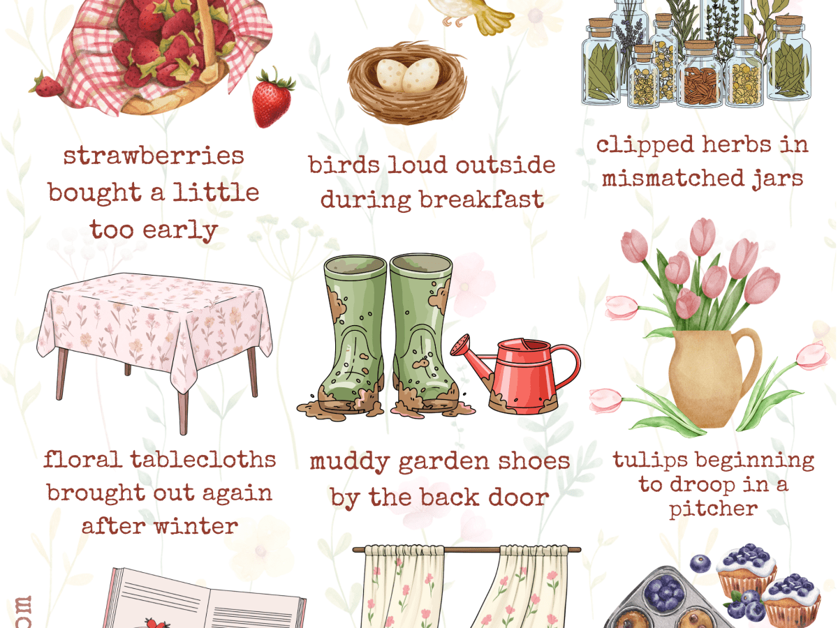 Inside the Cottage Kitchen in&nbsp;Spring