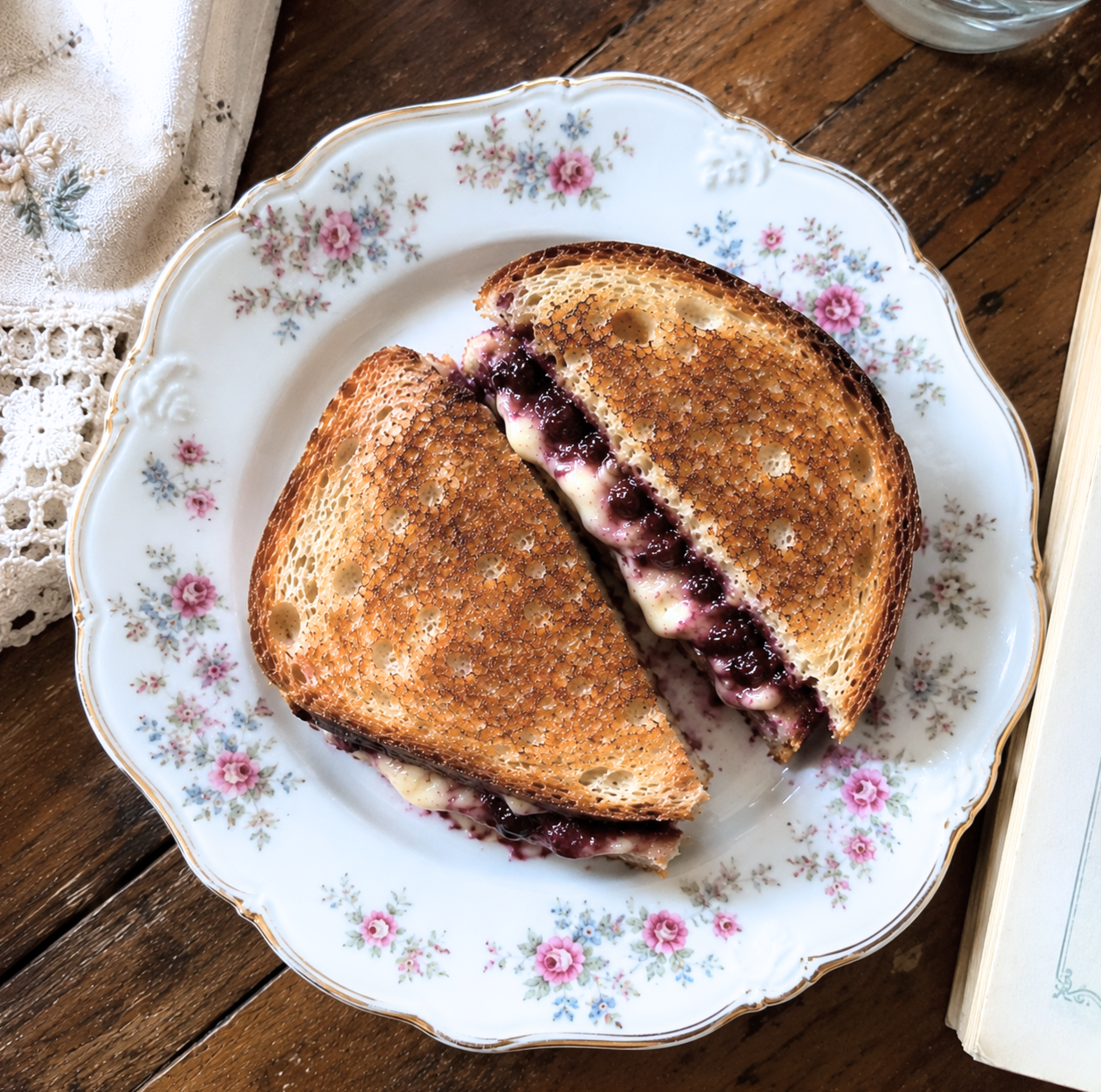 blueberry grilled cheese