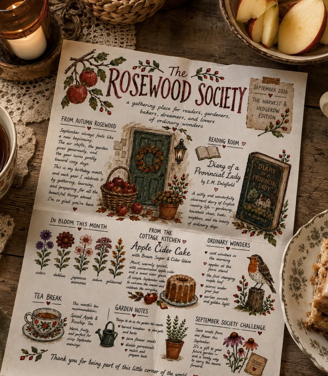 September issue of the rosewood society